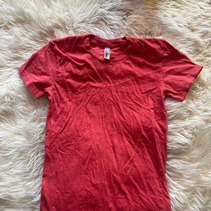 Vintage American Apparel Red Women's Tshirt size small-Never worn!